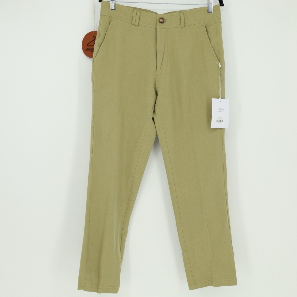 I LOVE UGLY LINEN BLEND SLIM KOBE CROPPED PANTS MEDIUM TALL FIT INSEAM 28" NWT